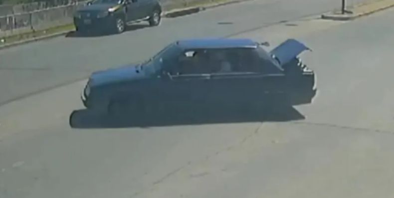 El auto involucrado en el hecho.