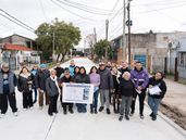 Ezpeleta, en Quilmes, suma nuevas cuadras pavimentadas.