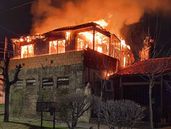 La casa de Temperley quedó destruida en la parte superior.