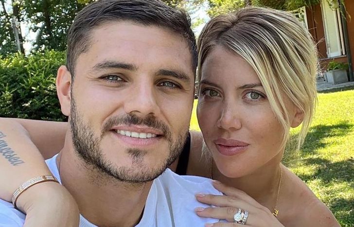 Wanda Nara y Mauro Icardi, juntos a la par.