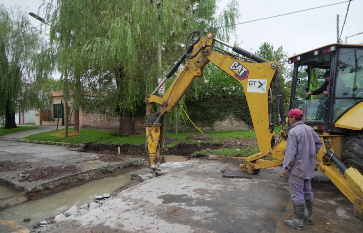 Una obra para fortalecer la infraestructura hídrica en Temperley.