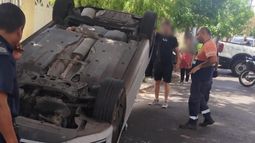 Así quedó uno de los vehículos tras el impacto.