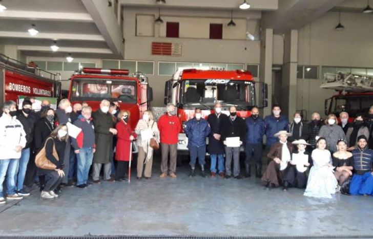 Uno de los encuentros fue en el Cuartel Central de los Bomberos.