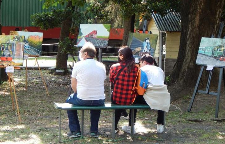 Durante el fin de semana, los vecinos disfrutaron de la muestra.