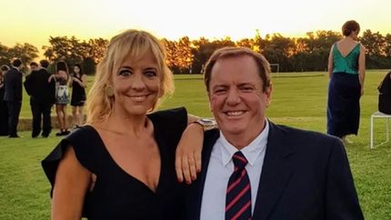 Jimena Monteverde y su esposo. Jimena Monteverde y su esposo.