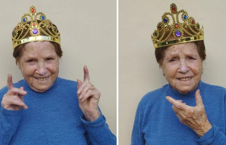 Elvira, a pura felicidad, celebra sus 102 años.