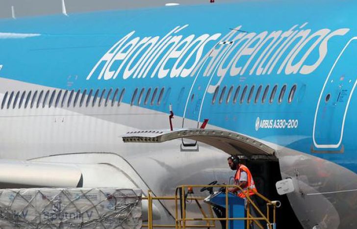 Llegó un nuevo vuelo al país.