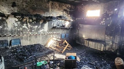 El incendio provocó importantes pérdidas en el jardín.