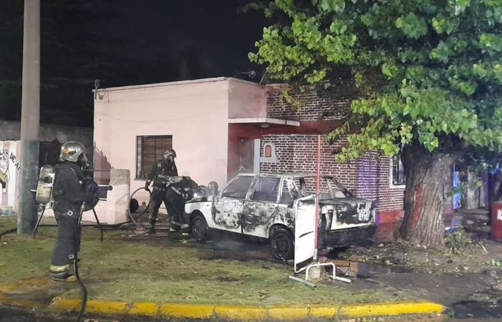 El incendio fue anoche.