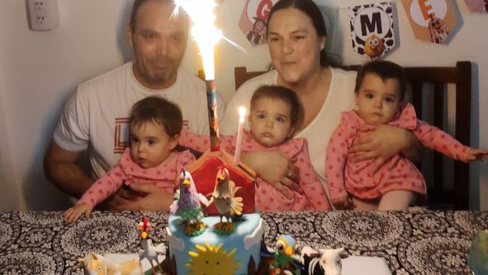 Un día muy especial para la familia de las nenas.