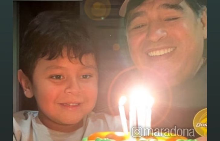 Verónica Ojeda celebró los 13 años de Dieguito con un mensaje en la cuenta de Diego Maradona.