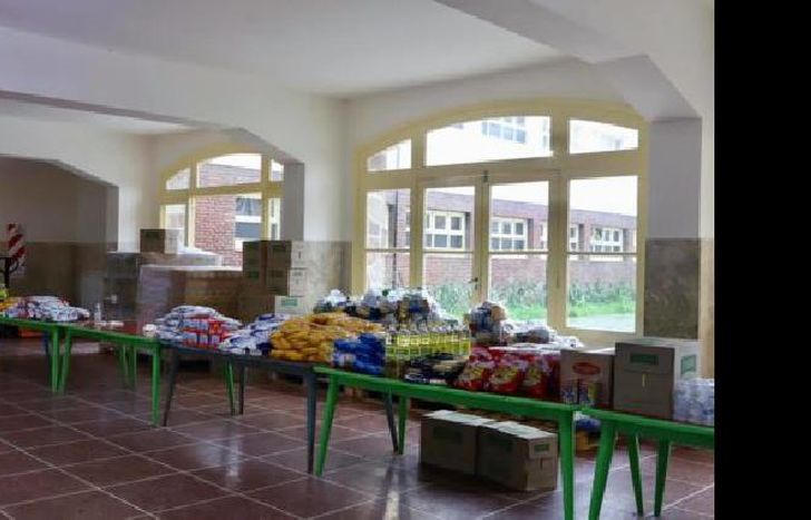 se entregaron 500 módulos alimentarios.