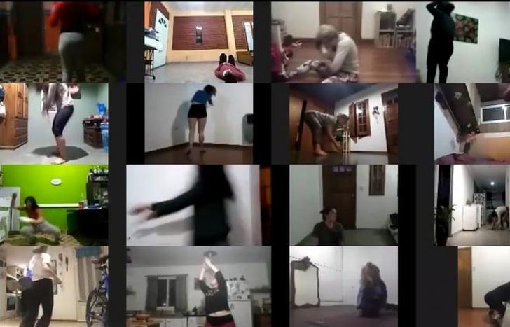 Durante uno de los talleres virtuales, como anticipo del festival