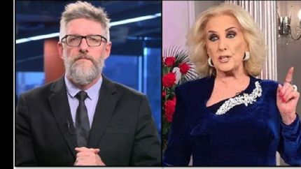 pelea impensada: luis novaresio contra mirtha legrand