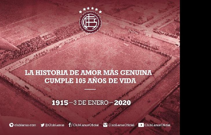 El club subió a sus redes una foto del antiguo estadio para celebrar un nuevo aniversario.