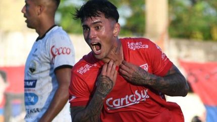 Federico Martínez, el héroe de Los Andes ante Deportivo Armenio. Federico Martínez, el héroe de Los Andes ante Deportivo Armenio.