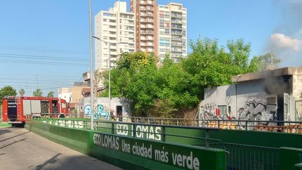Diario La Unión | El incendio ocurrió a metros del paso bajo nivel de Sáenz.