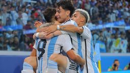 Así celebró Alejo Véliz su segundo gol en el Mundial.