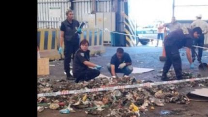 esperan los resultados de la autopsia para determinar si eran restos de un feto o de un recién nacido.