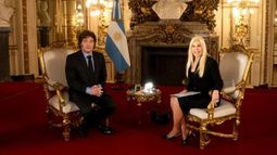 El Presidente con Susana.