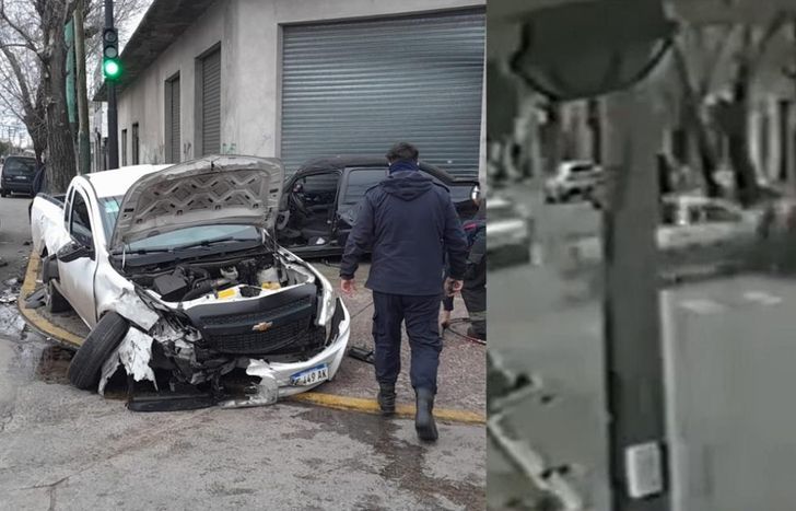 Apareció un video del violento choque.