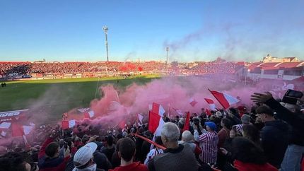 La hinchada de Los Andes copando el Eduardo Gallardón ante Temperley. La hinchada de Los Andes copando el Eduardo Gallardón ante Temperley.