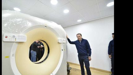 echeverria: incorporaron un tomografo para el hospital santamarina