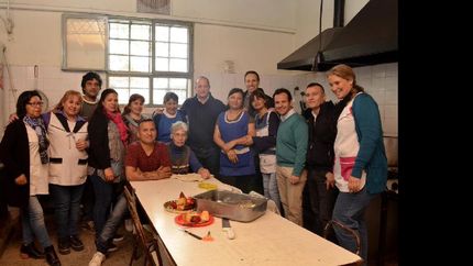 “estamos felices de trabajar con la educación”, señaló martín tras la visita.