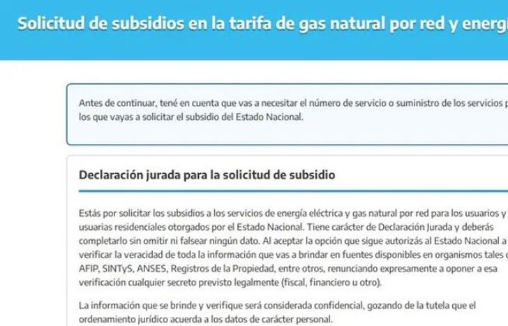 Más de 6 millones de hogar completaron el formulario para mantener los subsidios en tarifas de luz y gas.