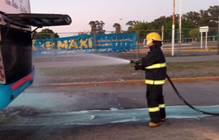 El incendió fue ayer por la mañana.