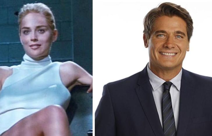 Sharon Stone y Guillermo Andino.