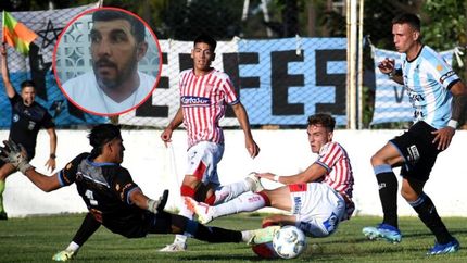 Así definía Brondo para poner el 2-2 a favor de Los Andes. El juez de línea lo anuló. Así definía Brondo para poner el 2-2 a favor de Los Andes. El juez de línea lo anuló.