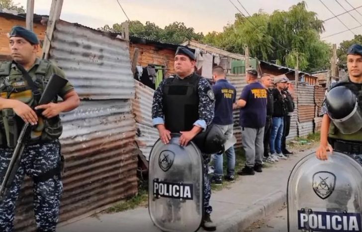 El operativo estuvo a cargo de la Policía Bonaerense.
