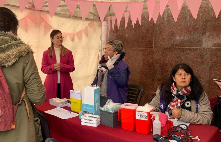 En el operativo aplicaron vacuna e hicieron diferentes chequeos.