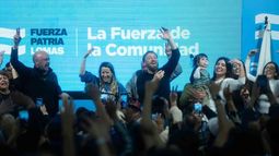 Federico Otermín, Daniela Vilar y Sol Tischik, desde el PJ local.