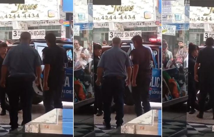 El supuesto acosador fue llevado a la comisaría.