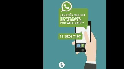 La comunicación es por WhatsApp.