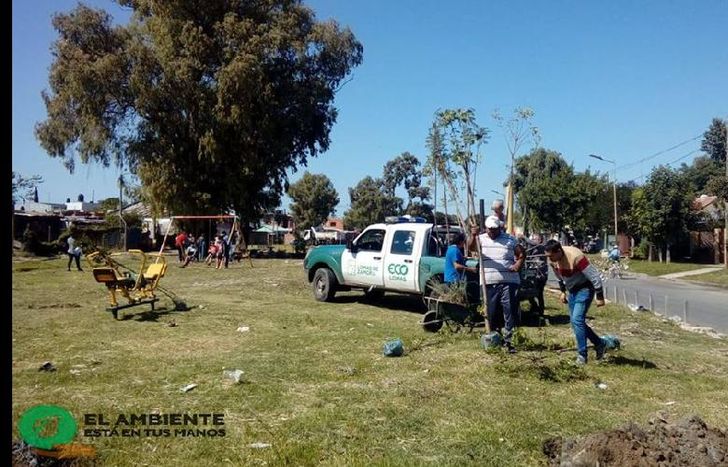 en el lugar camionetas y carros arrojaban basura.