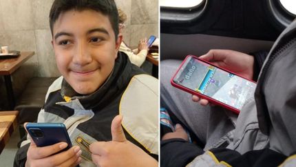 Iván ya tiene celular gracias al gesto de un vecino.