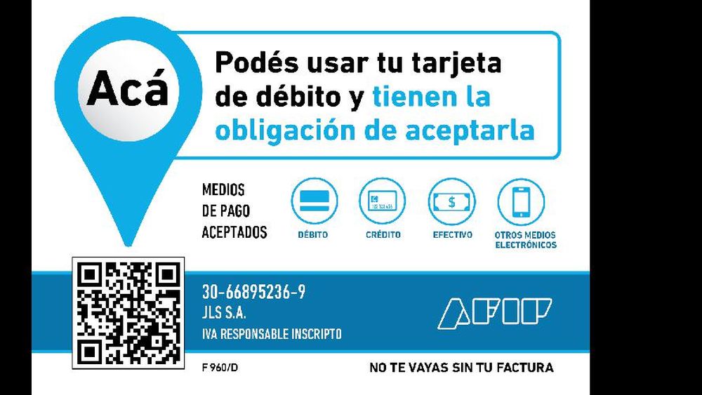 Desde este domingo, todos los comercios deberán aceptar pagos con tarjeta de débito