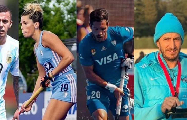 Deportistas y entrenadores de Lomas y el Sur.