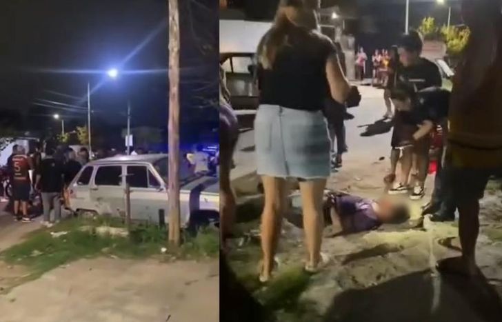 Los vecinos se acercaron para asistir a las víctimas.