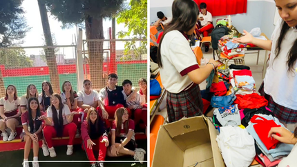 Los alumnos del Colegio Ejército de Los Andes de Lomas comprometidos y conectados con la solidaridad.&nbsp;