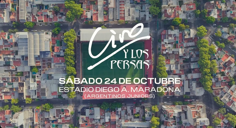 Ciro y Los Persas, en Argentinos Juniors. 