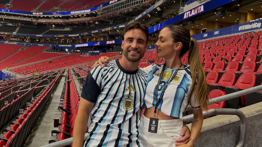 Carolina Calvagni, la esposa de Nicolás Tagliafico.&nbsp;