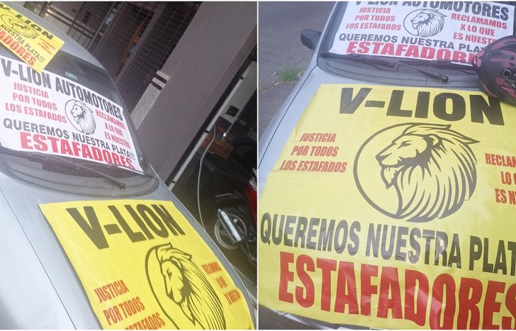 Los clientes que denunciaron por estafas a la concesionaria llevaron su reclamo a Temperley.