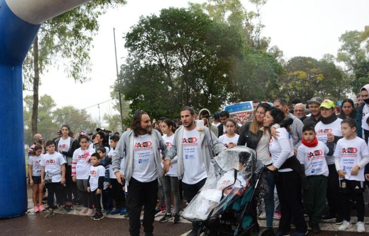 Todo listo en la largada de este domingo por la mañana.
