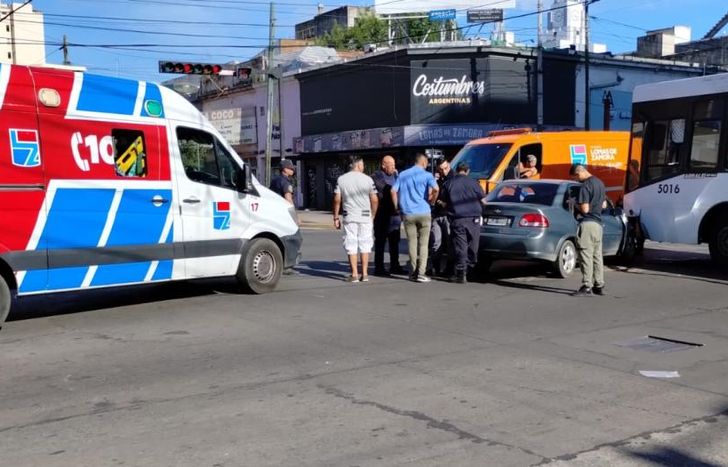 El choque fue este domingo por la mañana.