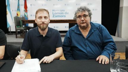 Otermín y Fernández, del Colegio de Farmacéuticos de Lomas.