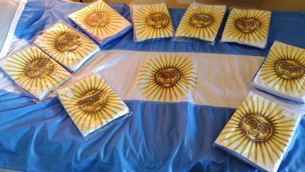 Las banderas ya están listas para ser entregadas, a la vuelta del receso invernal.